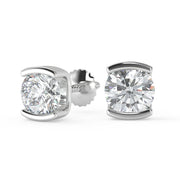 Alaina Round Cut Stud Earrings Stud - Nivetta